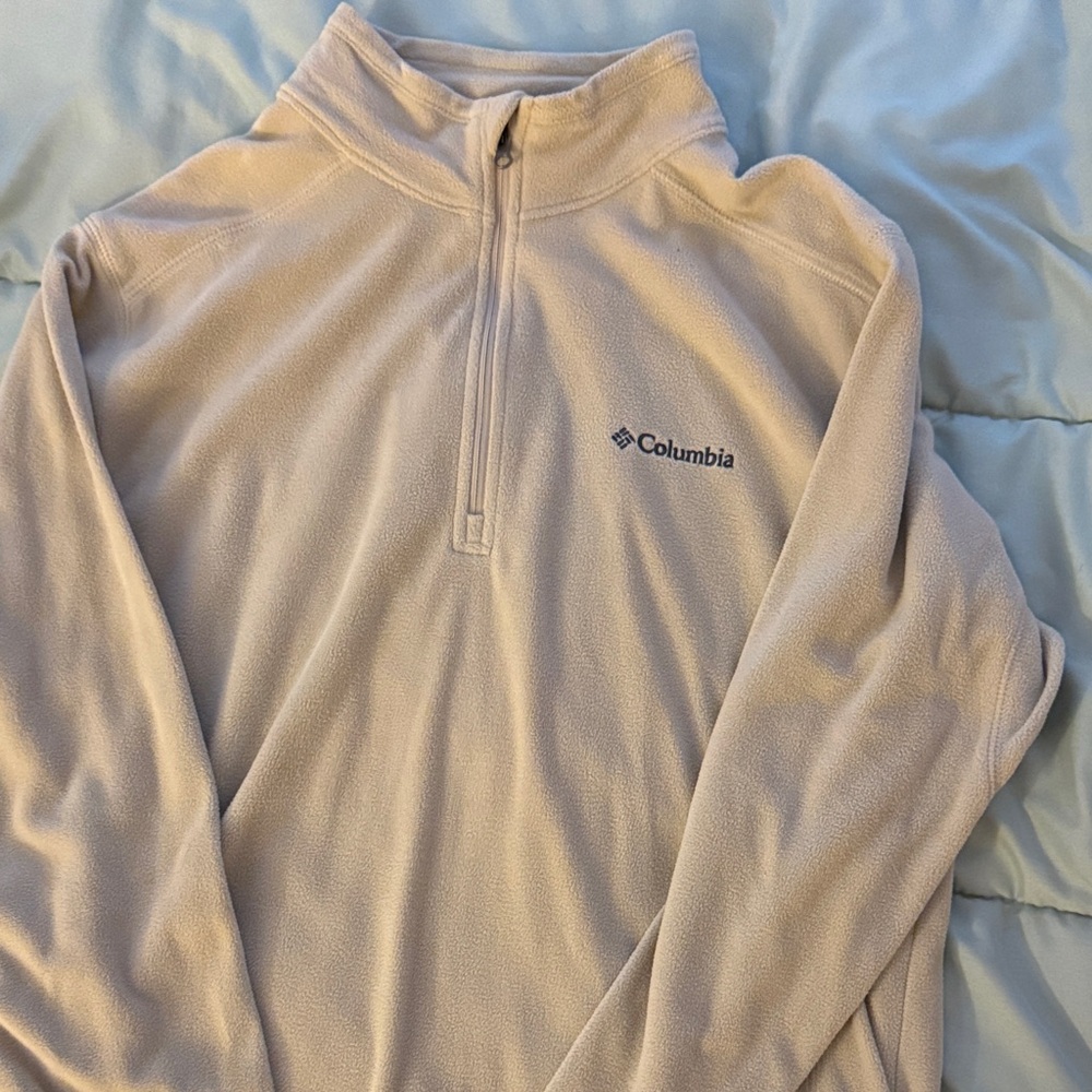 Columbia Men's Tan Zip-Up Sweater